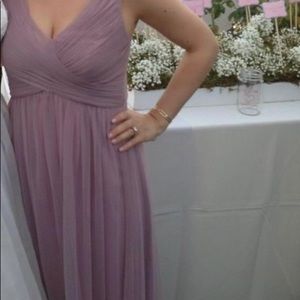 Anthropologie Hitherto Dusty Rose Bridesmaid Gown